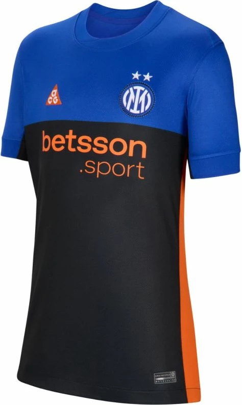 Fanellë fëmijësh Nike Inter Milan Stadium SE 2026, e zezë/kaltër