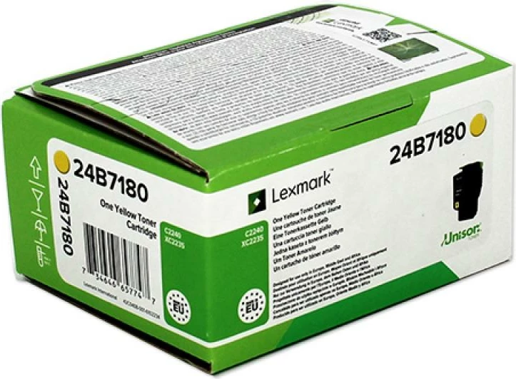 Toner, Lexmark 24B7180, rendiment rreth 6K, origjinal, i verdhë