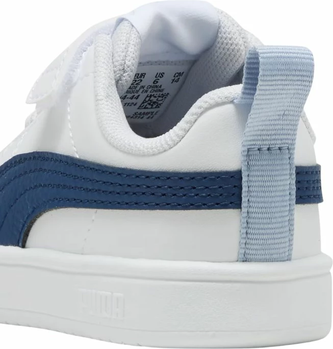 Atlete fëmijë Puma Rickie AC+ Inf 384314 44, të bardha dhe të kaltra
