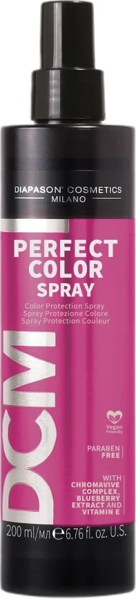 Spray mbrojtës për flokë të lyer Diapason Perfect Color për femra, 200ml