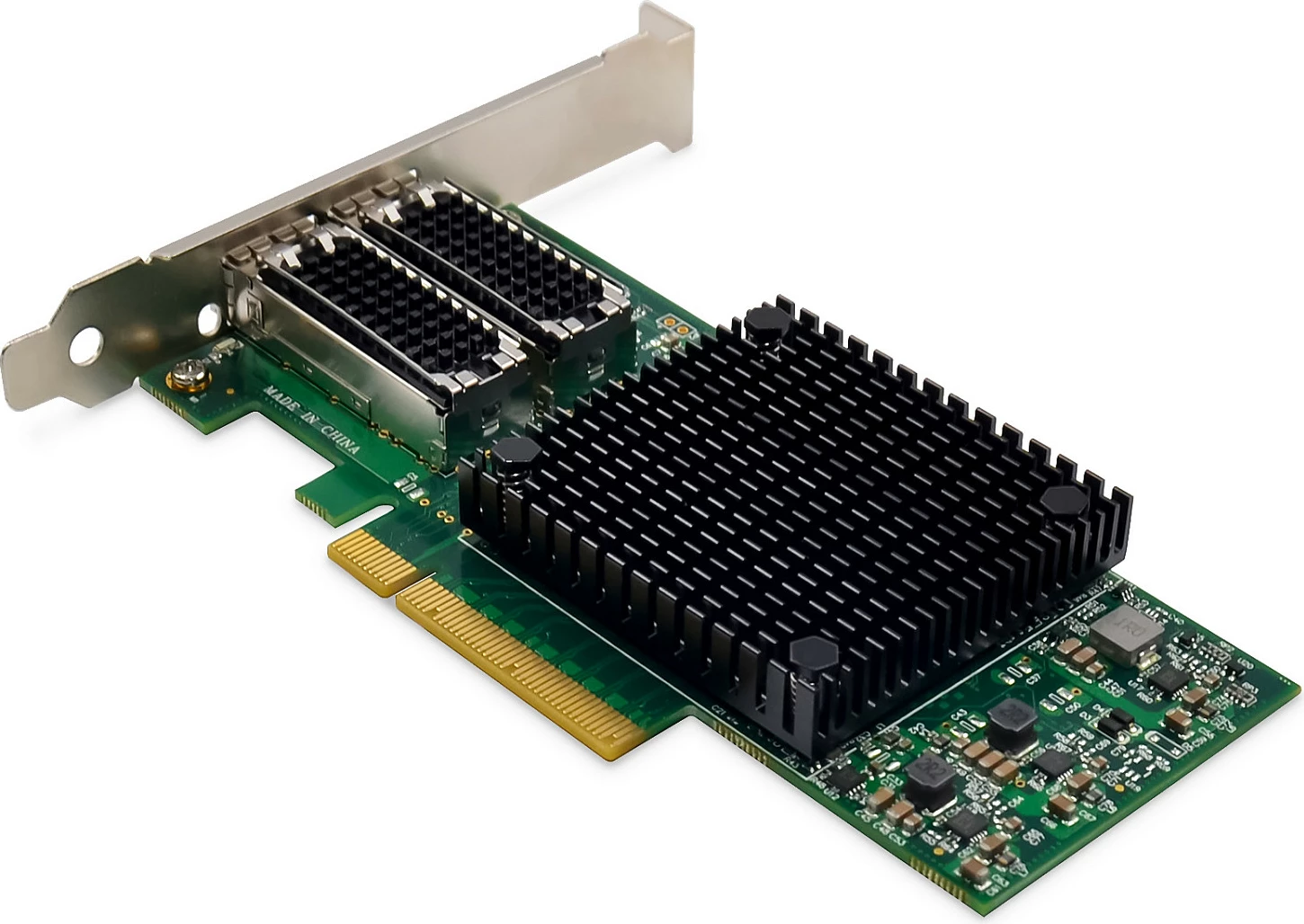 Kartë rrjeti Digitus Dual-Port 25G SFP28 Adapter, PCIe 3.0, 2x SFP28, Full-height/Low-profile, e zezë/jeshile