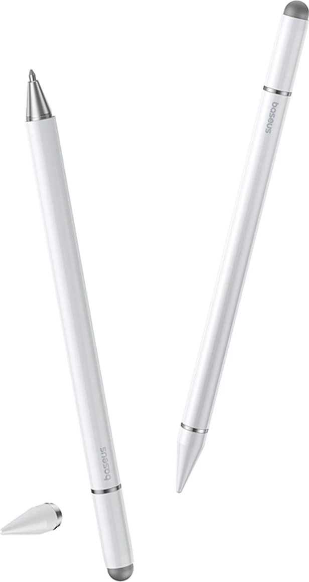 Stylus Baseus Smooth Writing III 3in1, për smartphone/tablet/laptop, i bardhë