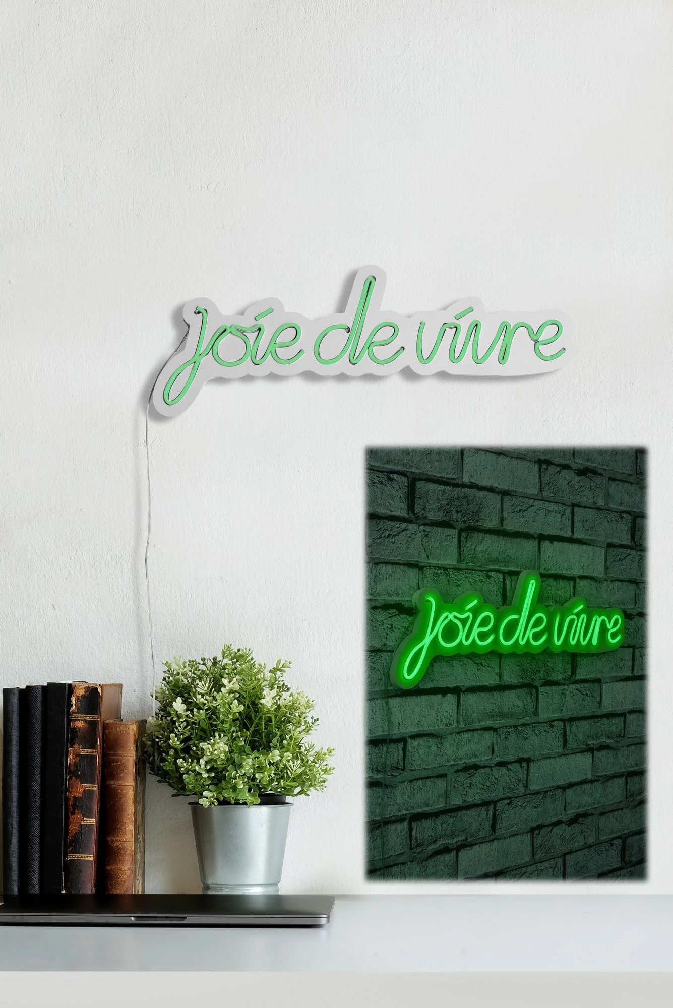 Dritë dekorative LED plastike, 'joie de vivre', ngjyrë e gjelbër