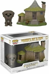 Figurinë vinyl koleksionuese Funko POP Town Harry Potter Hagrid's Hut me Fang, set