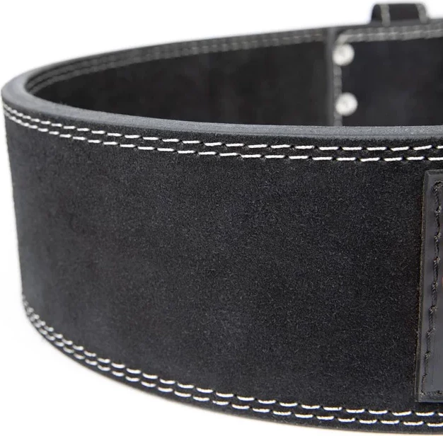 Gorilla Wear 4 Inch Leather Lifting Belt - Black [Madhësia: S/M] [Ngjyra: E zezë]