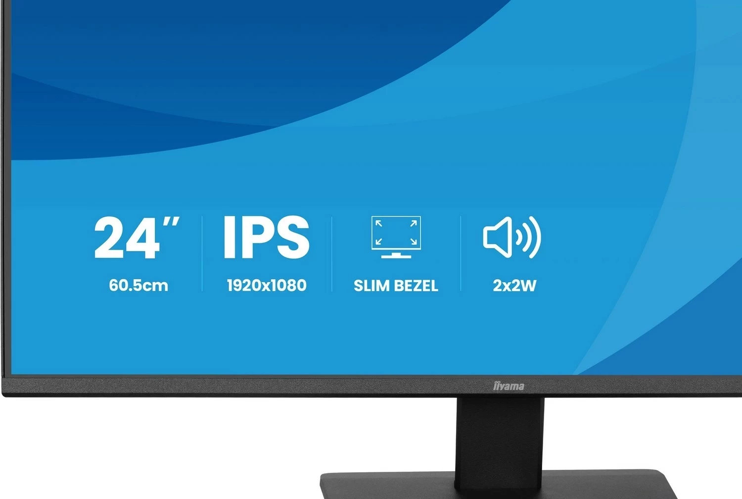 Monitor iiyama ProLite X2491H-B1, 23 inç, IPS, Full HD, HDMI, DisplayPort, e zezë