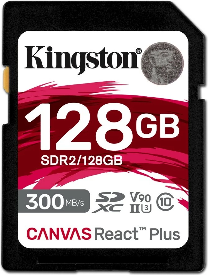 Kartelë memorie SD Kingston Canvas React Plus 128GB, SDR2/128GB, 300MB/s