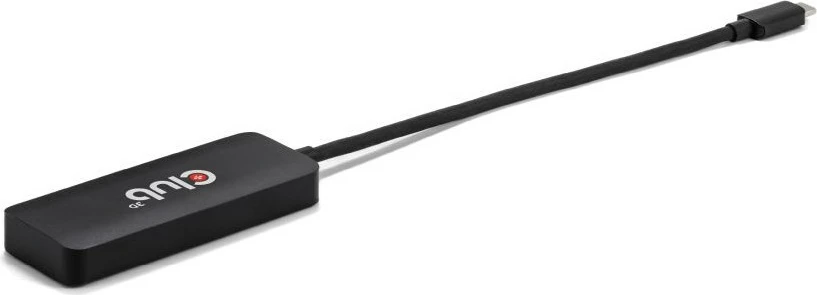 Adapter Club3D MST-Hub USB Type-C në 3x DisplayPort, 8K Ultra HD, i zi