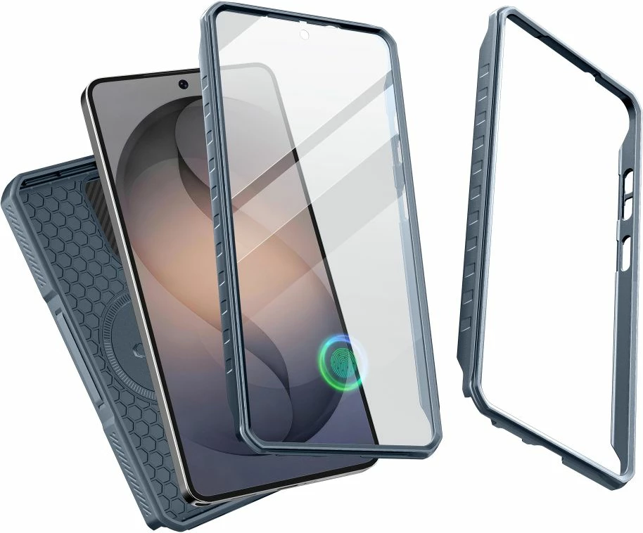 Mbështjellës Tech-Protect Kevlar MagSafe 2-Set për Samsung Galaxy S26 Ultra, PC+TPU, kickstand, 2 korniza frontale, blu