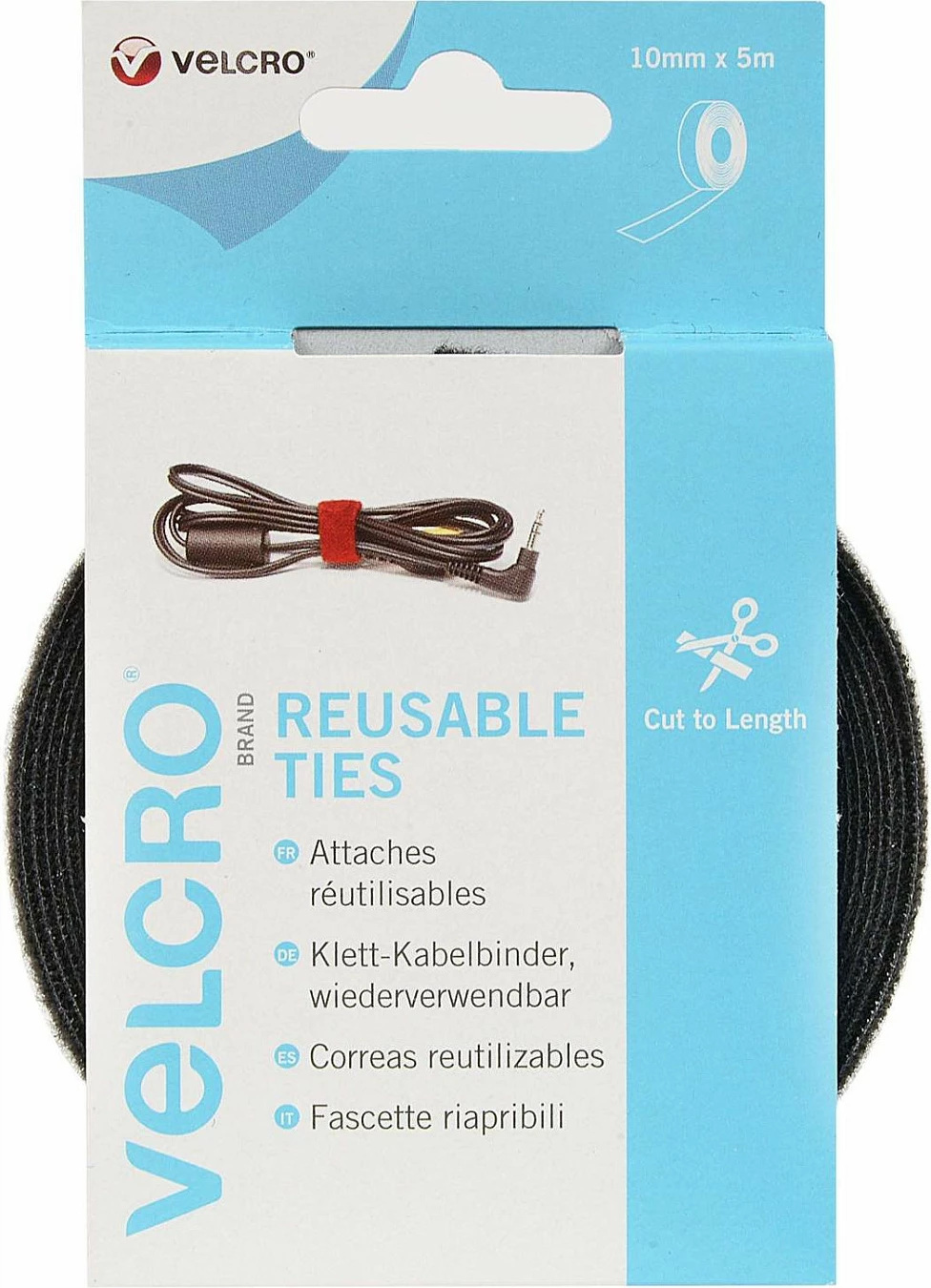 Shirit Velcro VELCRO ONE-WRAP VEL-EC60253, 10 mm, 5 m, i zi