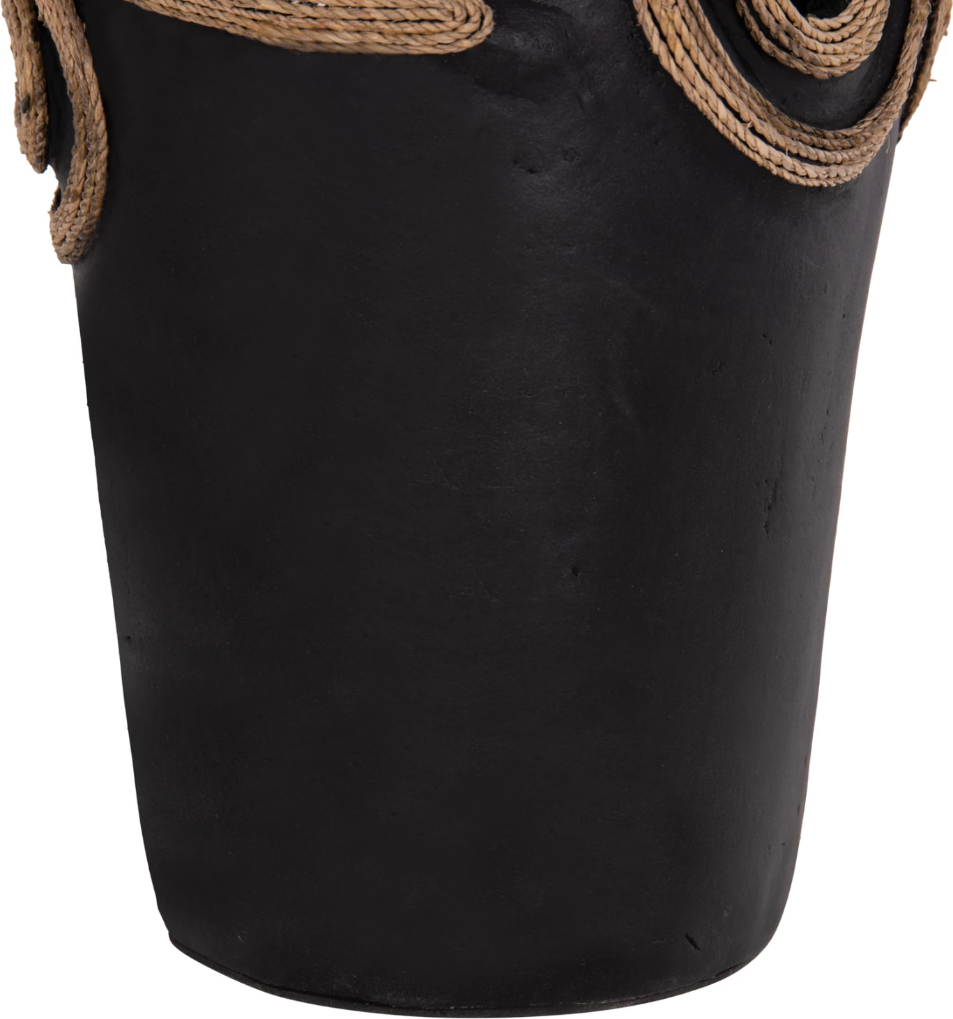 Vazo dekorative tavoline DEAN, terrakotë e zezë, FH4677.01S, 19x25cm