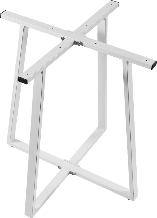 Bazë tavoline metalike, ngjyrë e bardhë, 70x70x73cm