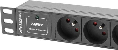 Shirit rryme Lanberg 10" (1U, 10A, 3X 230V PL), i zi