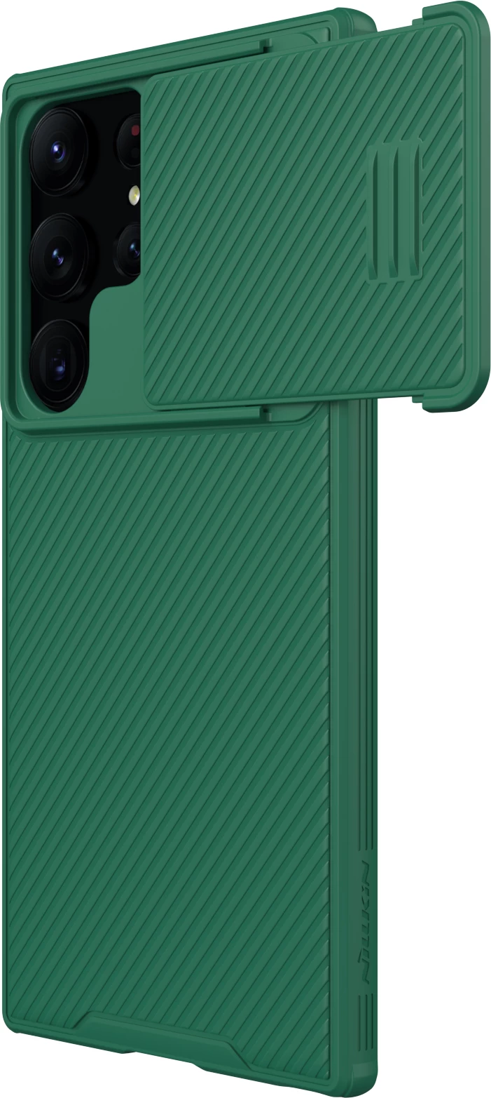 Mbështjellës Nillkin CamShield S Case për Samsung Galaxy S23 Ultra, me mbrojtëse kamere, Jeshil