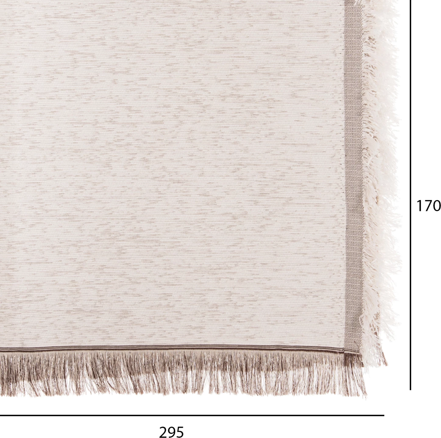 Mbulesë divani me franja DREAMTOPIA FH12165.07 ngjyrë ecru 295x170cm