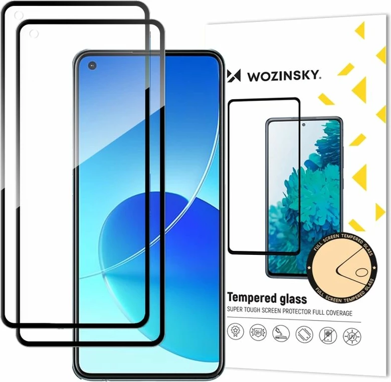 Mbrojtës ekrani Wozinsky Full Glue për Xiaomi Redmi Note 14S, 2 copë, i zi
