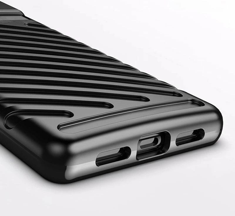 Mbështjellës Hurtel Thunder Case për Google Pixel 6, TPU, i zi