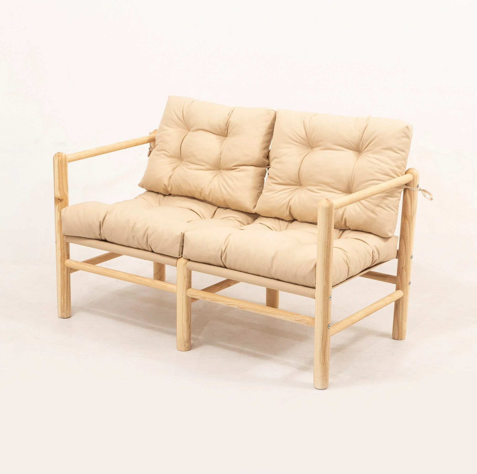 Tavolinë me karrige për terasë, 4 copë, Skye Decor, My028, natyrale/krem