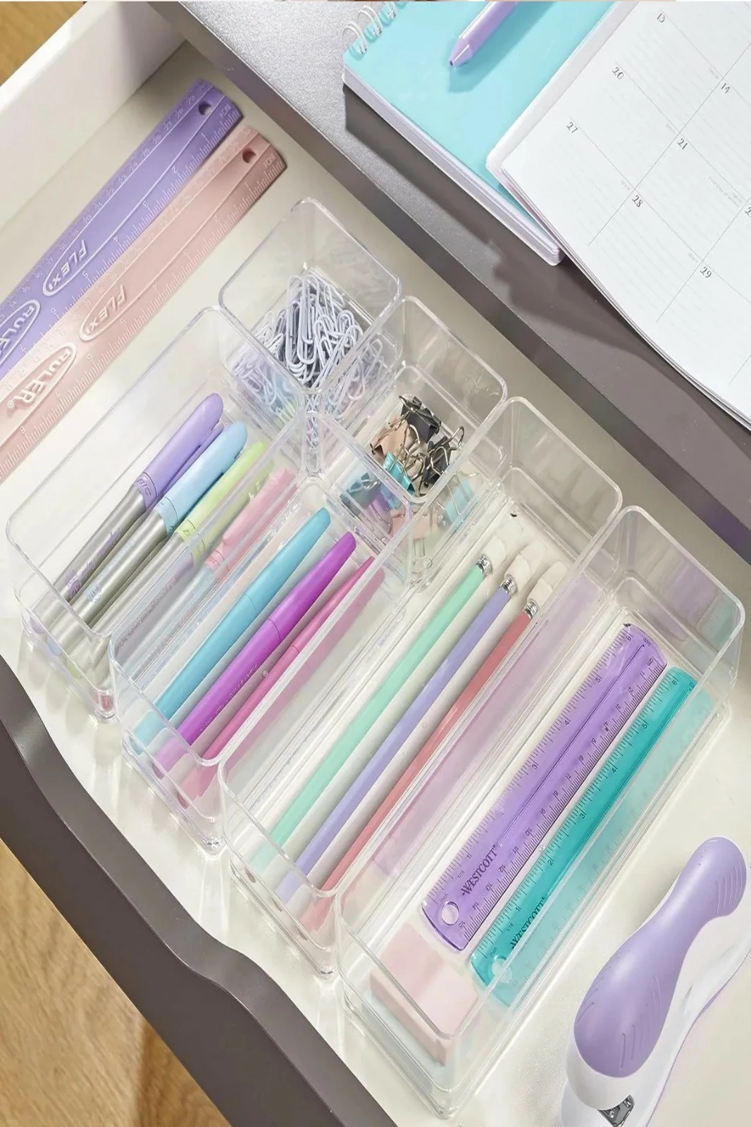 Organizues sirtari plastik Hermia Concept, transparent