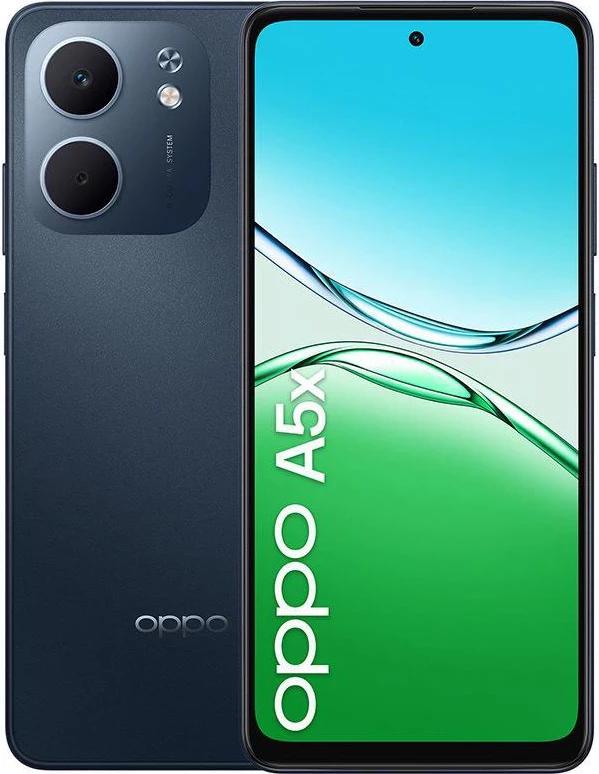 Celular OPPO A5x 4+128GB 6.67" 4G Black Blue