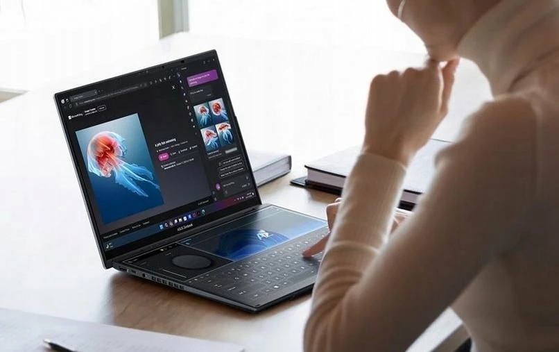 Laptop Asus Zenbook Duo OLED UX8406 (UX8406CA-QL121W), Core Ultra 7 255H, 32GB RAM, 1TB SSD, Windows 11, dual ekran 14\" OLED touch, i zi