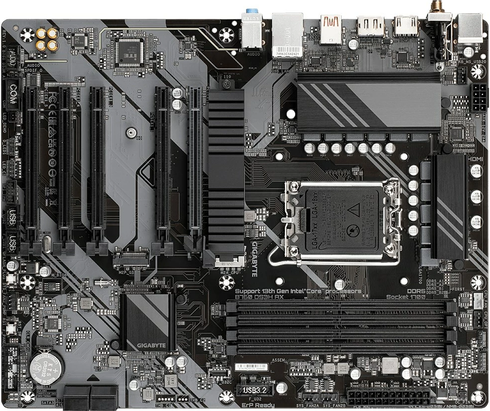 Pllakë amë Gigabyte B760 DS3H AX, Socket LGA 1700, ATX, bronz