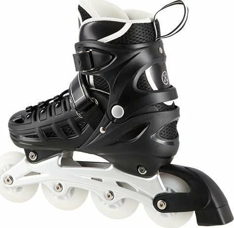 Set patinash 4-në-1 Nils Extreme NH10905, e rregullueshme 31-34, rrota LED 64mm 82A, ABEC 7, me frena, e zezë