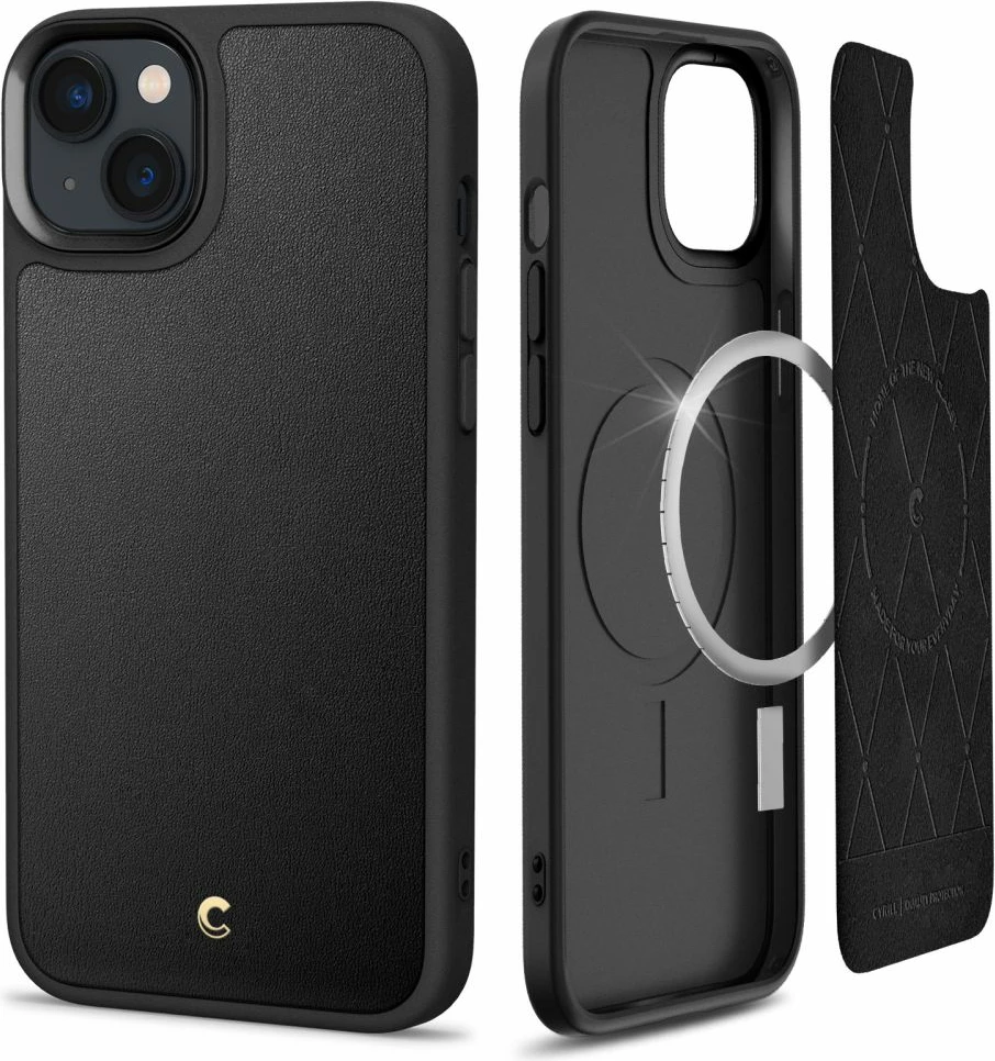 Mbështjellës Spigen Cyrill Kajuk Mag për iPhone 14 Plus, i zi