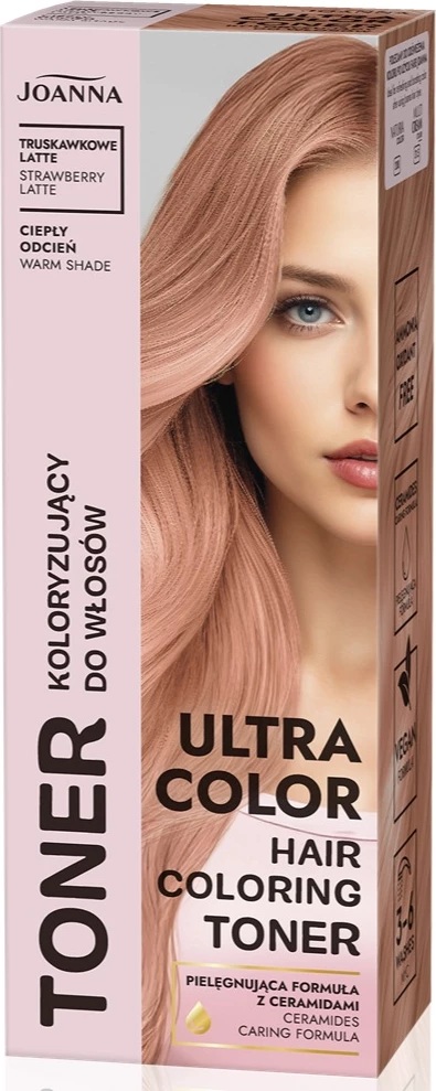 Toner për flokë për femra Joanna Ultra Color Strawberry Latte 100g