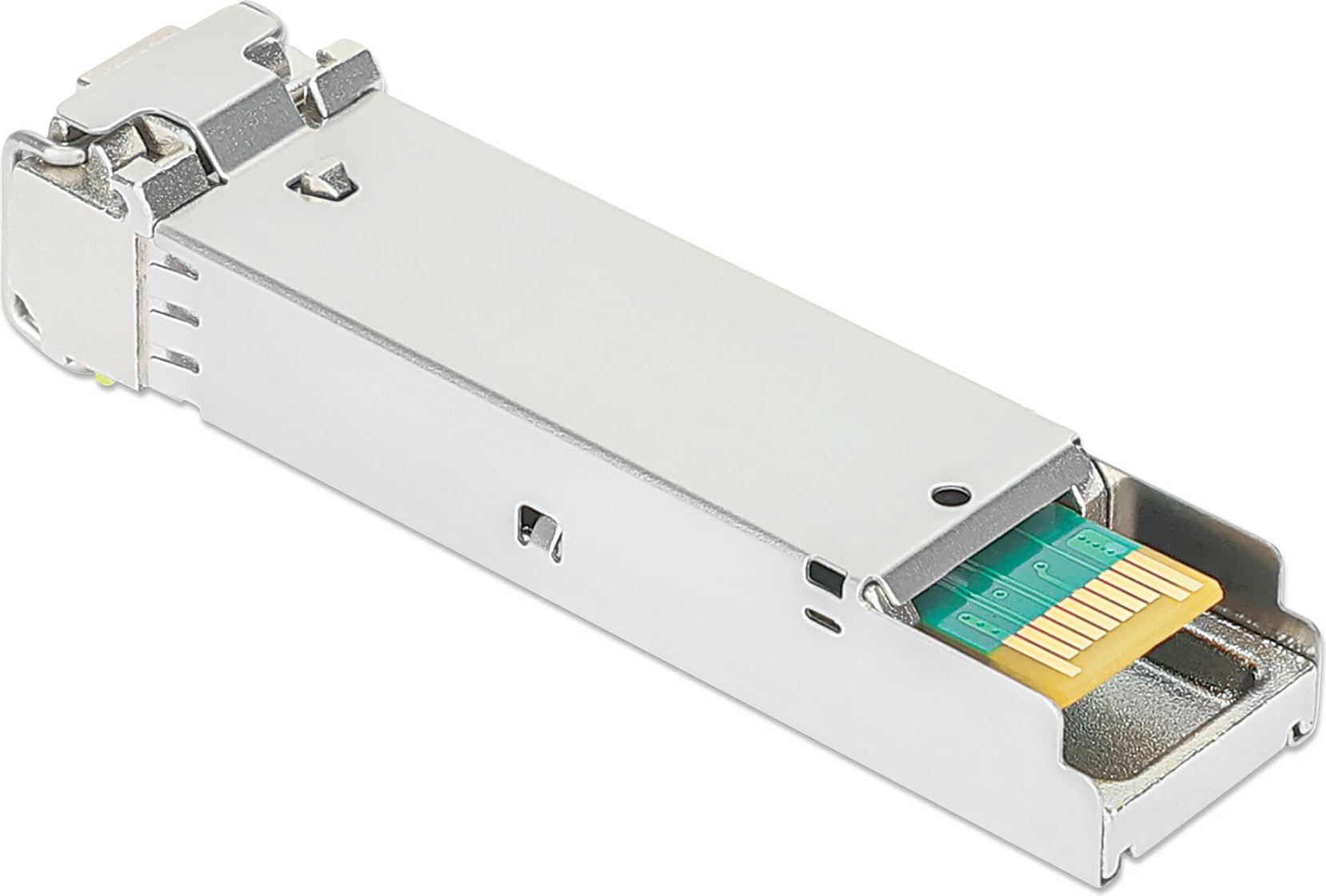 Modul transceiver SFP Intellinet 508650, 1Gbps 1000BASE-BX-D, BiDi WDM RX1490/TX1550, LC, SMF 120 km, argjendtë
