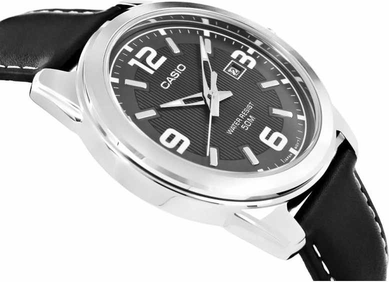 Orë dore për meshkuj CASIO MTP-1314PL-8AVEF, e zezë, me kuti