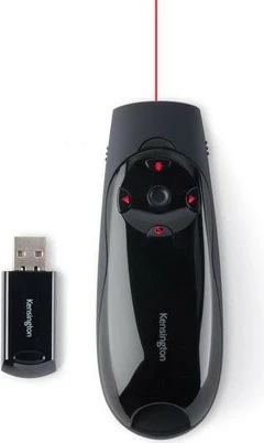 Prezantuese Kensington Presenter Expert K72426EU me lazer të gjelbër dhe kursor, e zezë