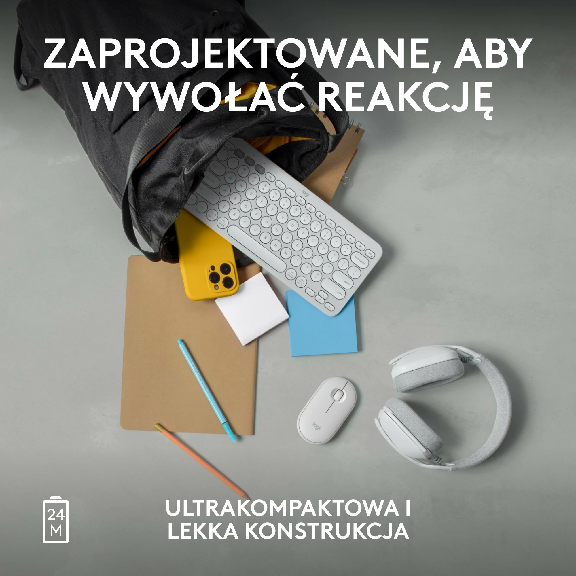 Maus Logitech Pebble Mouse 2 M350s Bluetooth 4000 DPI, i bardhë