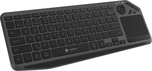 Tastierë Natec Turbot 2, wireless, touchpad, slim, 75%, e zezë