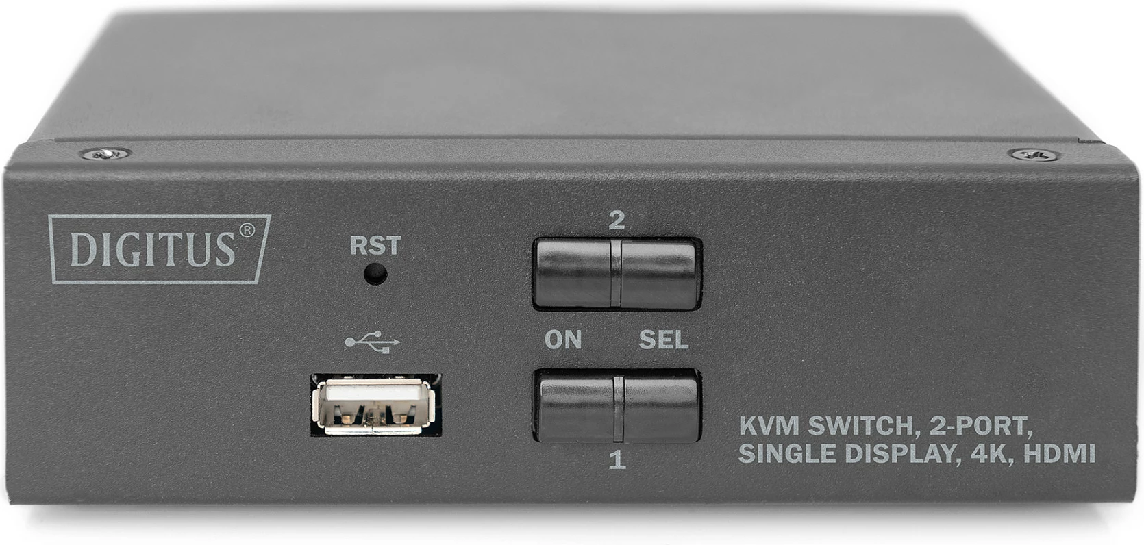 KVM Switch Digitus 2-Port HDMI 4K, Single Display, me USB hub, i zi