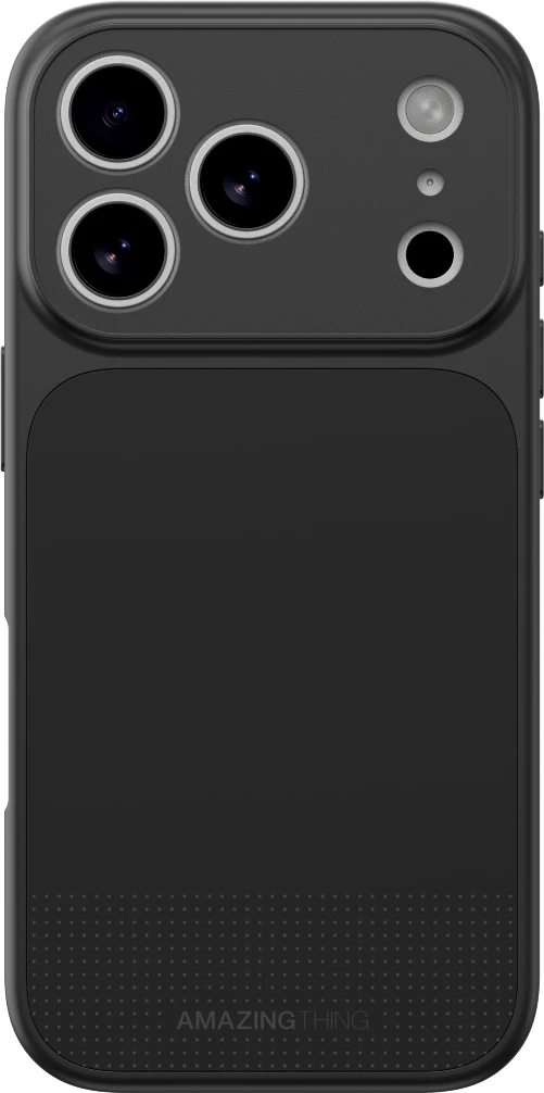 Mbështjellës AmazingThing Minimal Mag Full Cover për iPhone 17 Pro me MagSafe, nanotitanium, rezistencë rënie 3 m, i zi