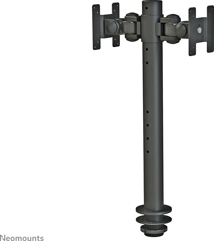 Krah monitori Newstar Neomounts FPMA-D050DBLACK, për 2 ekrane, rregullim lartësie, 10-30 inç, i zi