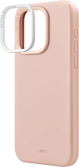 Mbështjellës UNIQ Lino Hue Magclick për iPhone 15 Pro Max, rozë