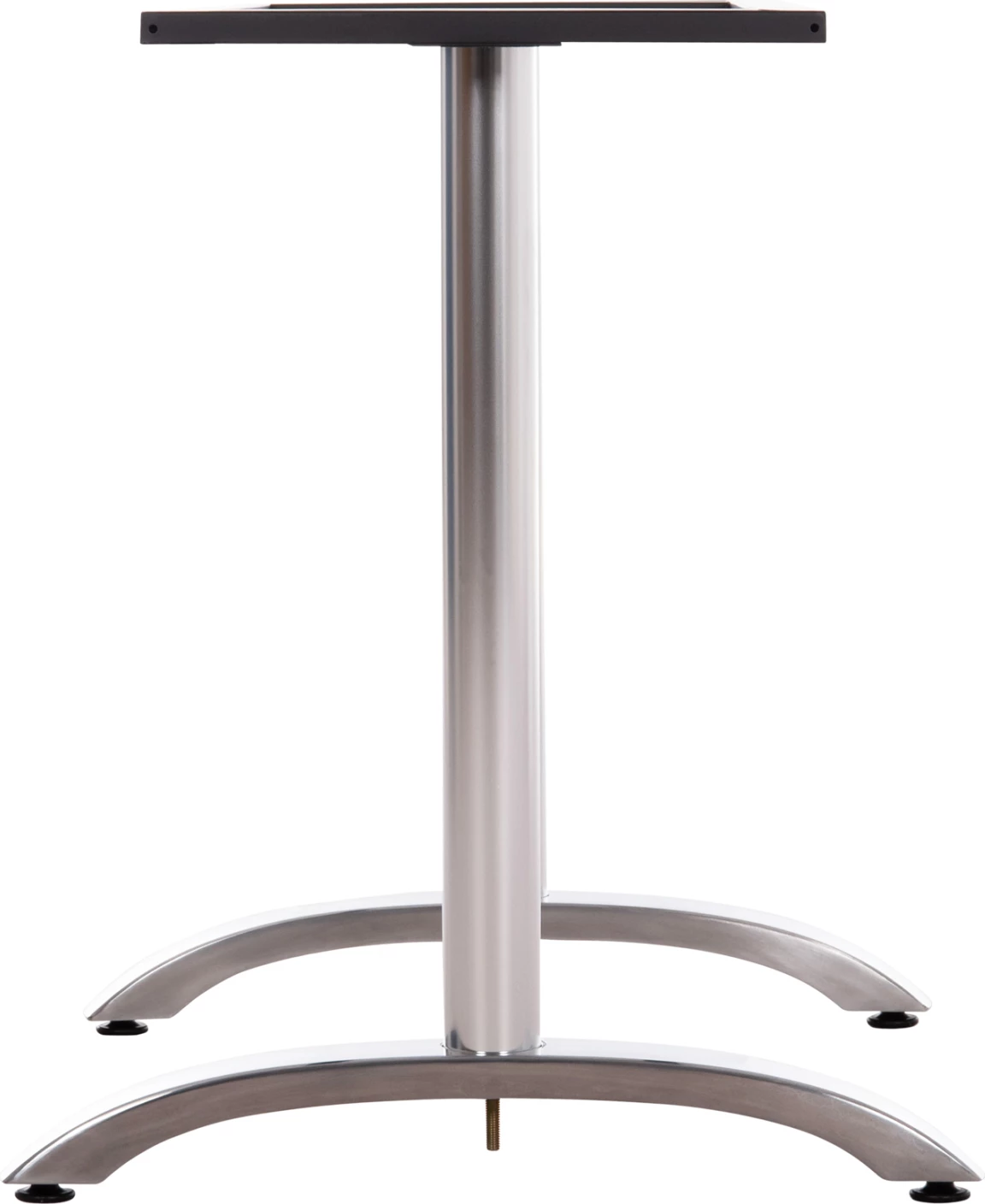 Baza dyshe për tavolinë, metal krom, me rregullues lartësie, 100x60x73cm