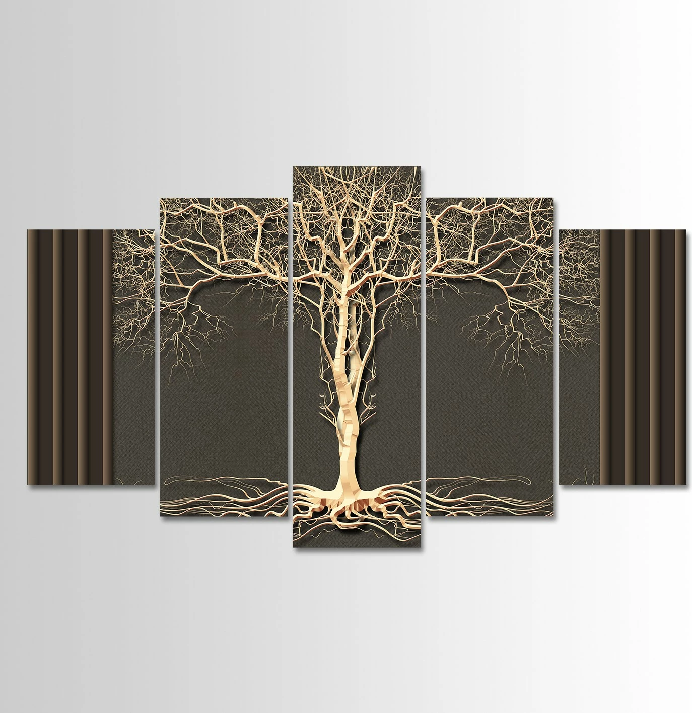 Pikturë dekorative MDF, 5 pjesë, shumëngjyrëshe, Wallity, 100x60cm