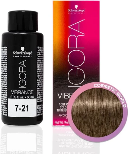 Ngjyrë për flokë Semi Permanente IG Vibrance 7-21 Medium Blonde Ash Cender, 60 ml