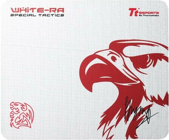 Mauspad Thermaltake TteSPORTS White-Ra, 360x300mm, i bardhë