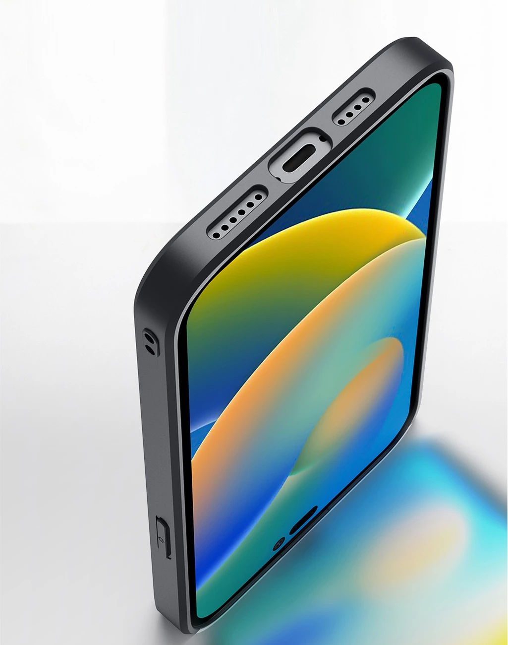 Mbështjellës Dux Ducis Fino për iPhone 14 Pro Max, najlon, kaltër