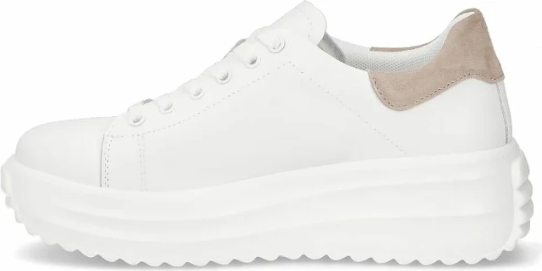 Këpucë platforme për femra Filippo, të bardha