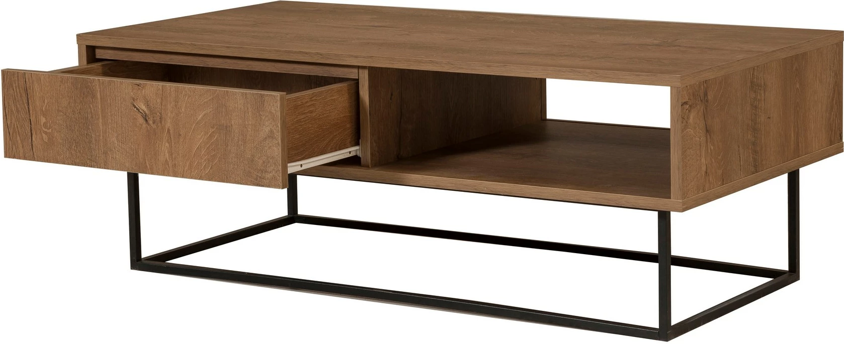 Set mobiljesh për dhomë dite Skye Decor, Laxus Takım 24, ngjyrë arre dhe e zezë