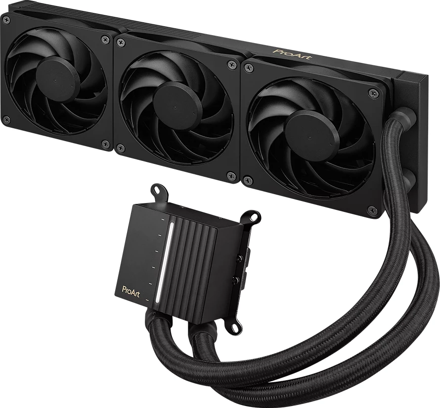 Ftohës lëngshëm AIO për CPU ASUS ProArt LC 360, radiator 360mm, 3x120mm PWM, i zi mat