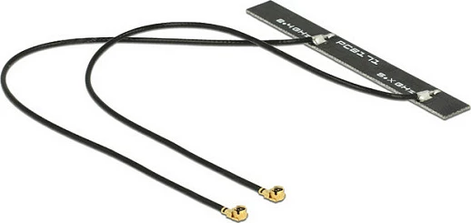 Antenë Wi‑Fi DeLOCK 88983, dual-band 2.4/5 GHz, 5 dBi, MHF/U.FL, kabllo 15 cm, e zezë