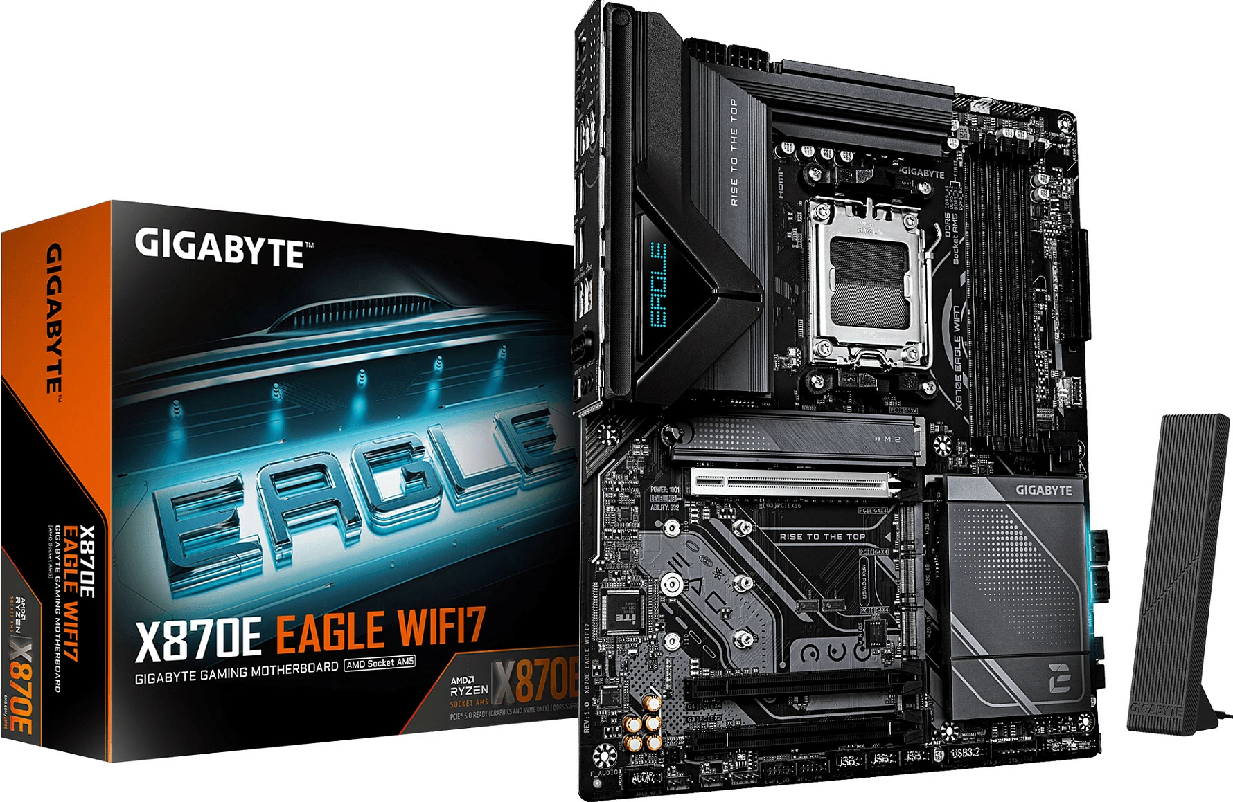 Pllakë amë Gigabyte X870E EAGLE WIFI7, Socket AM5, 4x DDR5, 4x M.2, HDMI/DP