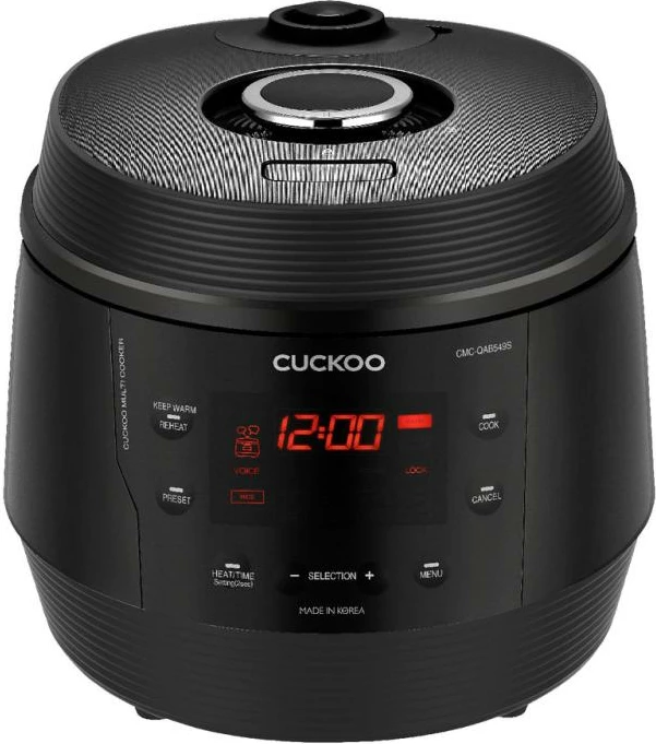 Gatuese orizi – multicooker, Cuckoo CMC-QAB549S, 5 L, e zezë