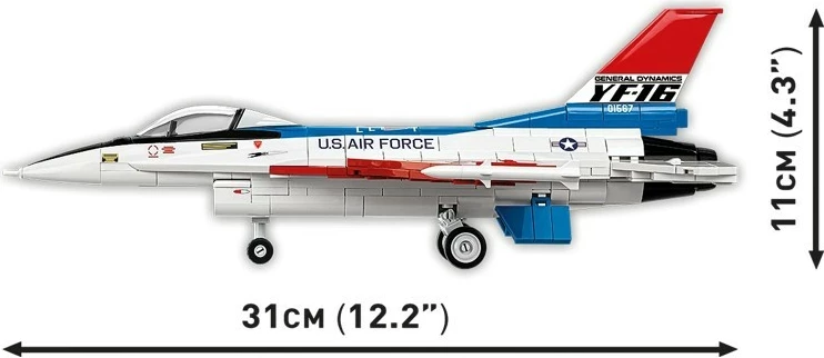 Set blloqe ndërtimi, Cobi, F-16 (YF-16) First Flight 1974 COBI-5892, 375 pjesë, shkallë 1:48, seri Armed Forces